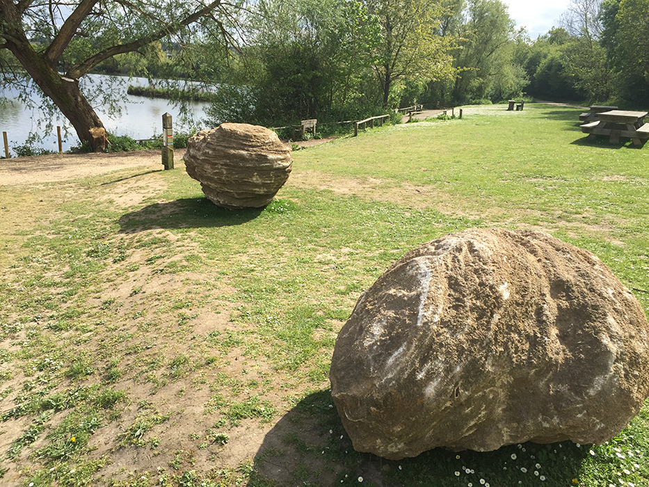 Grundon Sand &amp; Gravel also donated giant boulders from its nearby Faringdon quarry to add to the landscaping.