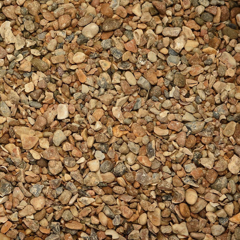 Golden flint gravel for garden