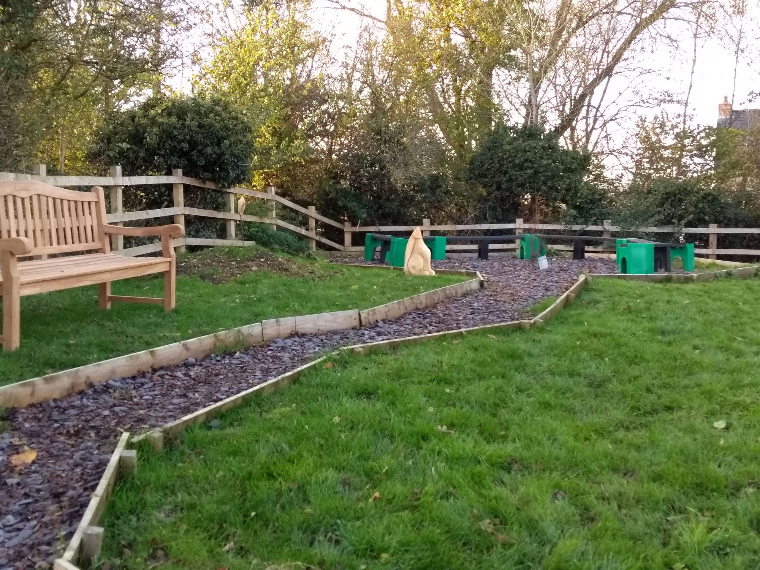 The Reflection and Nature Garde was unveiled last year as an area for pupils to sit, chat or reflect.